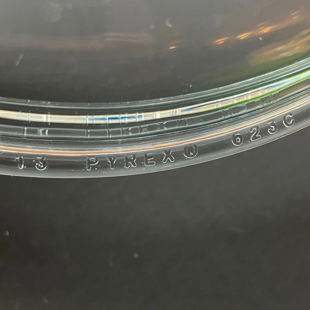 Pyrex Casserole Lid 623C 1.5 Qt Vintage Drip-Drop Condensation Dimple Cover